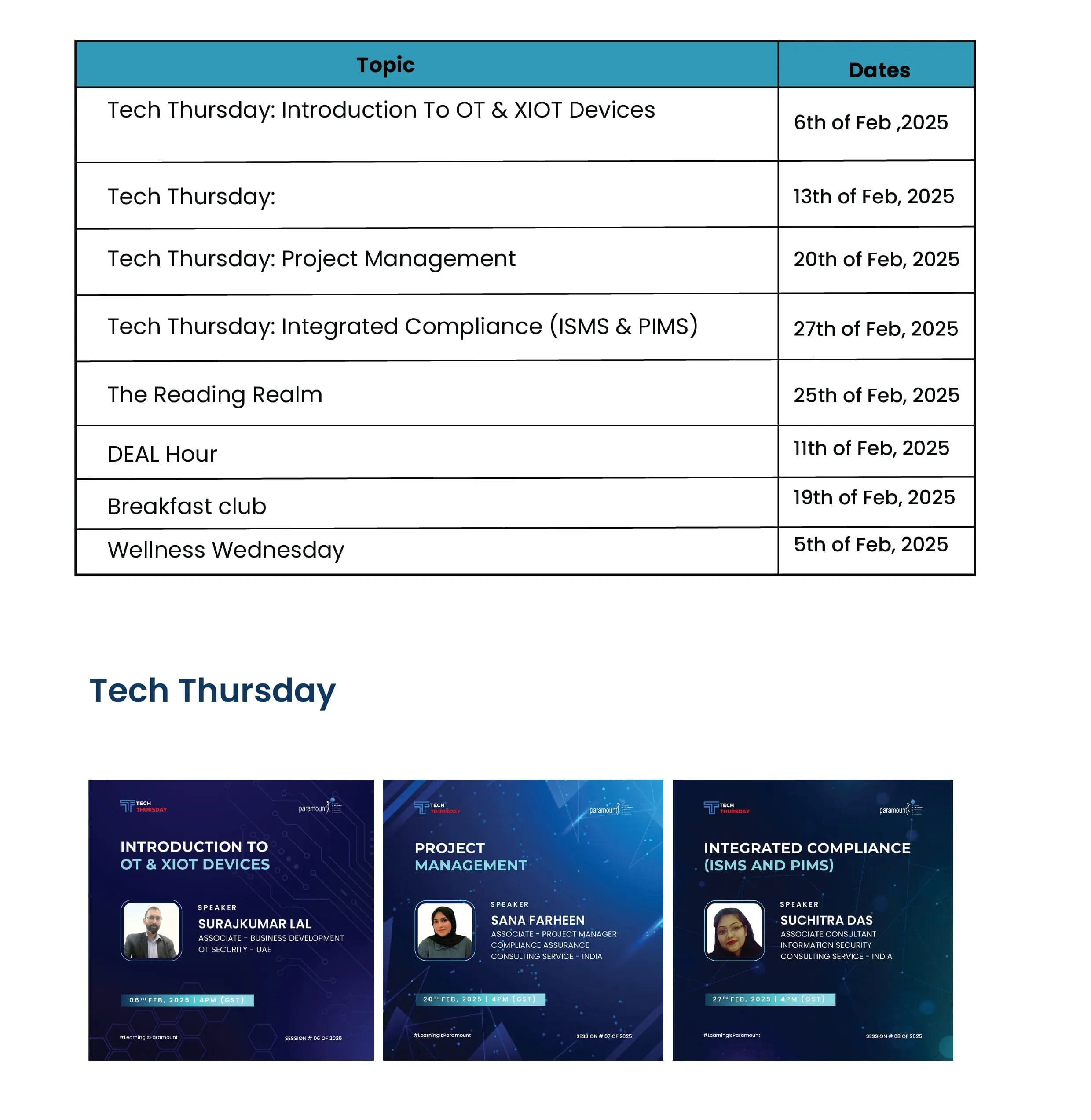 Tech Thursday
